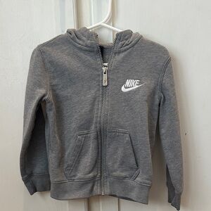 Nike Kids Gray Zip-Up Hoodie